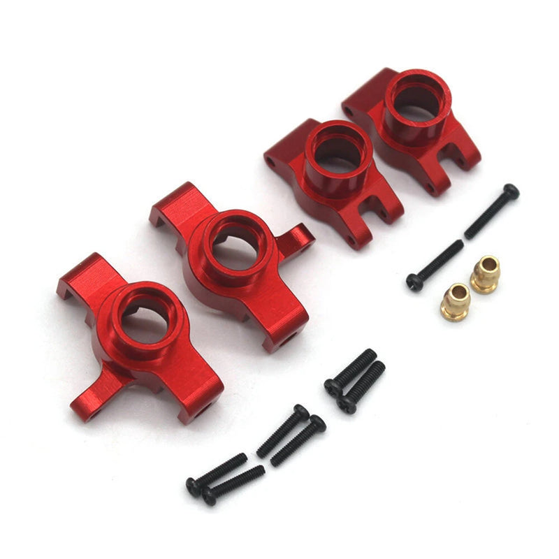 Upgraded Metal Spare Parts Front Steering Cup Rear Wheel Seat Set for 1/20 MJX 20208 JJRC C8811 RC Car Vehicle Models Parts