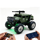 TRASPED HG4-469 RTR 1/64 2.4G RWD Mini H1 Alloy Army Military Truck RC Car Off-Road LED Light Three Speed Support App Remote Control Vehicles Models Pocket Toys Desktop Collection Gift For Boys