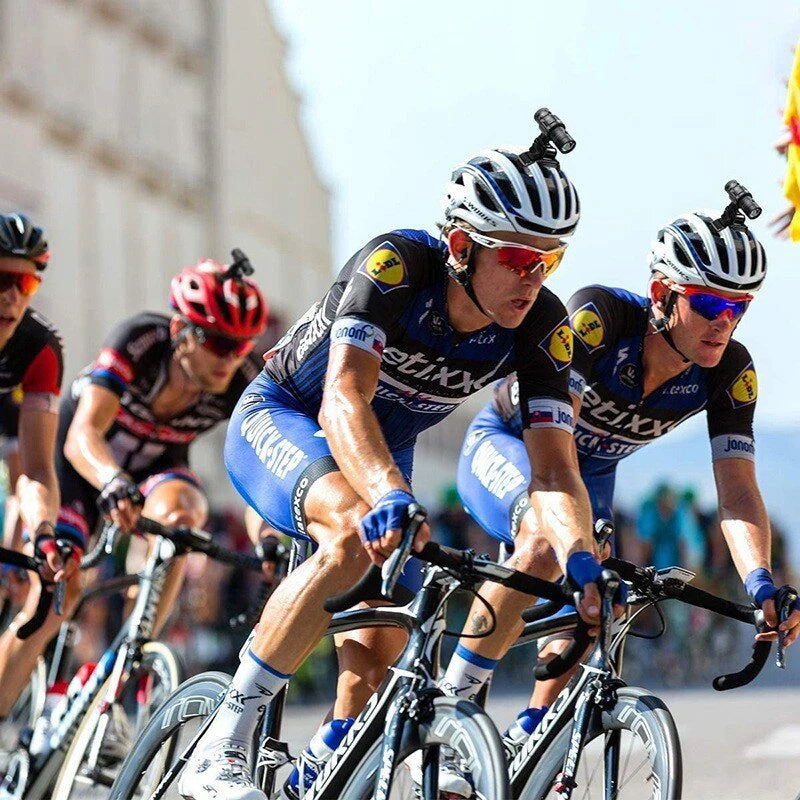 XANES 1080P Bicycle Helmet Camera 120 Wide Angle Bicycle Sports Camera IPX6 Waterproof Mini Motorcycle Helmet Camera Car Video Recorder Outdoor DV Video Camera