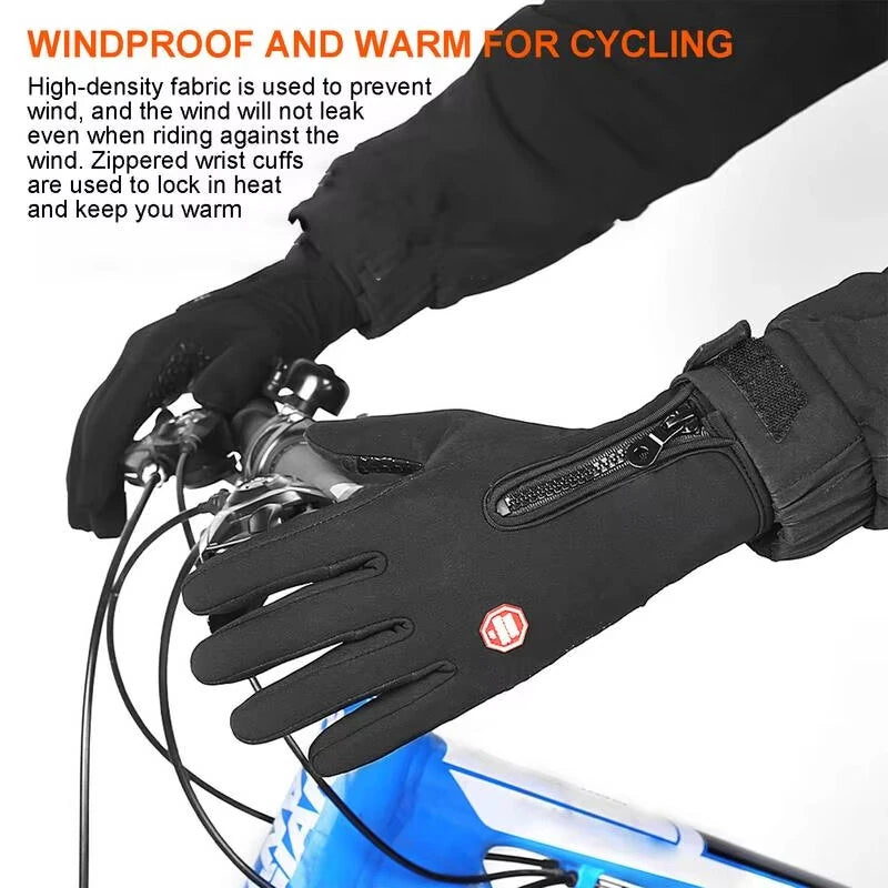 TENGOO Winter Touchscreen Gloves USB Heated Gloves Men Women Warm Gloves Waterproof Windproof For Outdoor Winter Activities