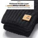 XANES Touch Screen Double-Layer Thick Velvet Thermal Winter Gloves for Men Women Coldproof Warm Knitted Gloves for Outdoor Sports Skiing Cycling