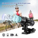 XANES 1080P Bicycle Helmet Camera 120 Wide Angle Bicycle Sports Camera IPX6 Waterproof Mini Motorcycle Helmet Camera Car Video Recorder Outdoor DV Video Camera
