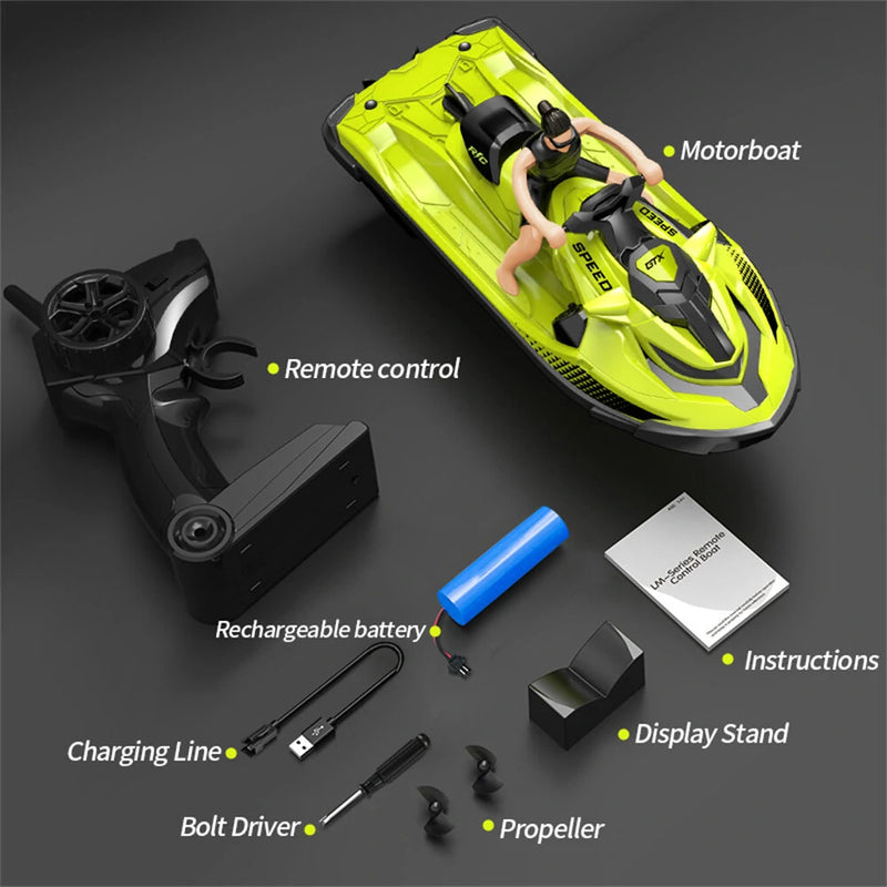 LMRC LM13-D RTR 2.4G 4CH RC Boat Motorboat Remote Control Racing Ship Waterproof Speedboat Toys Vehicle Models
