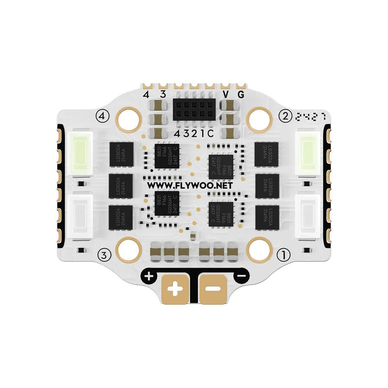 16mm*16mm Flywoo GOKU GN405 Nano HD 20A 2-4S Stack V3 with TXCO ELRS 2.4Ghz Support DJI O4 / O4 Pro FPV Racing Drone