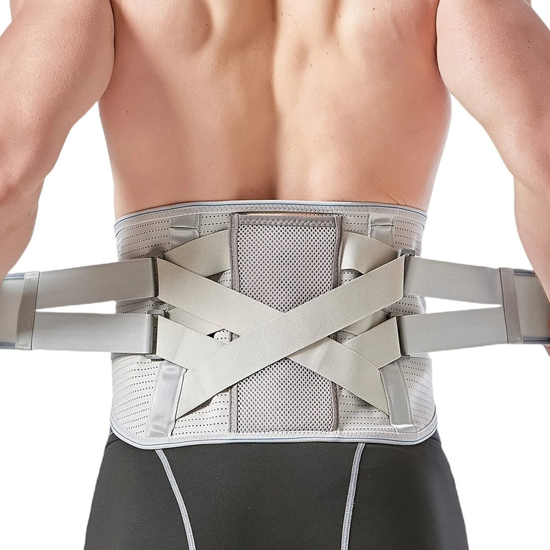 Back Support Belt Widen Comfort Anti-Skid Waist Spine Protection for Sport Injury Recovery