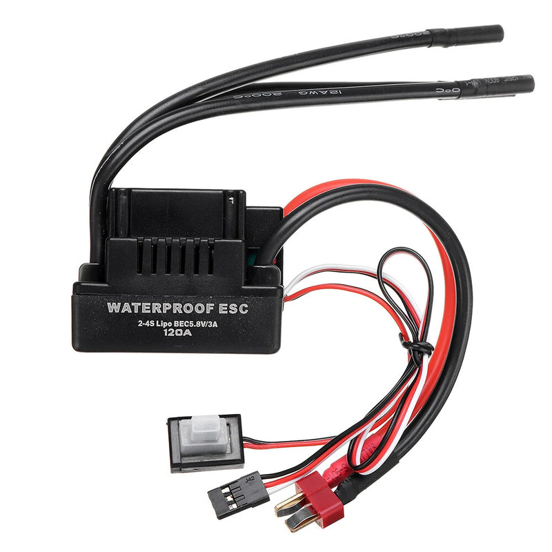 3650 3900KV Motor W/ 120A Brushless ESC For 1/8 1/10 RC Car Parts