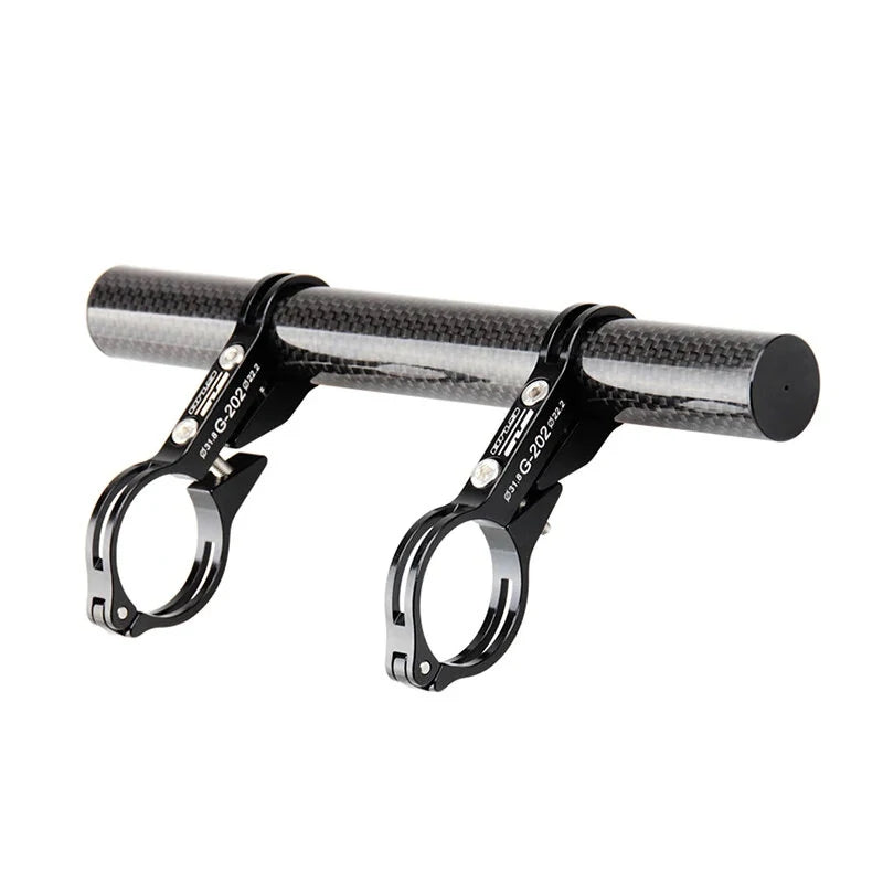 GUB G202 Bicycle Handlebar Extender Lengthened Design Carbon fiber Aluminum Alloy Mountain Bike Mount Mobile Bike Light Phone Holder