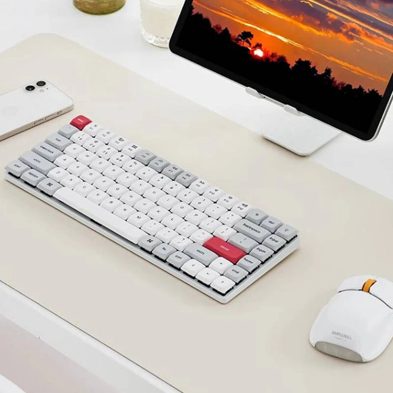 Keychron K3 Max Tri-mode Mechanical Keyboard Low Profile Red Switch PBT Keycaps 1K Return Rate 75% Layout Custom Gaming Keyboards