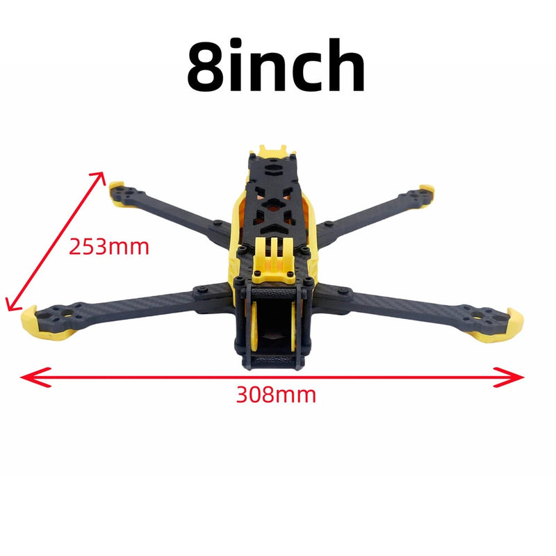 Erdog 7 Inch 8 Inch 9 Inch 10 Inch Frame Kit Compatible with DJI O4 PRO / DJI O3 / VISTA / Analog for RC FPV Racing Drones