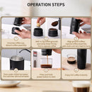 Comfook 20Bar Portable Espresso Maker Rechargeable for Ground Coffee & NS Capsules Compact Travel Coffee Machine