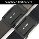 TUSHI 120cm Mens Automatic Buckle Tactical Belt Military Sturdy Nylon Belt for Outdoor Work Business Police Duty