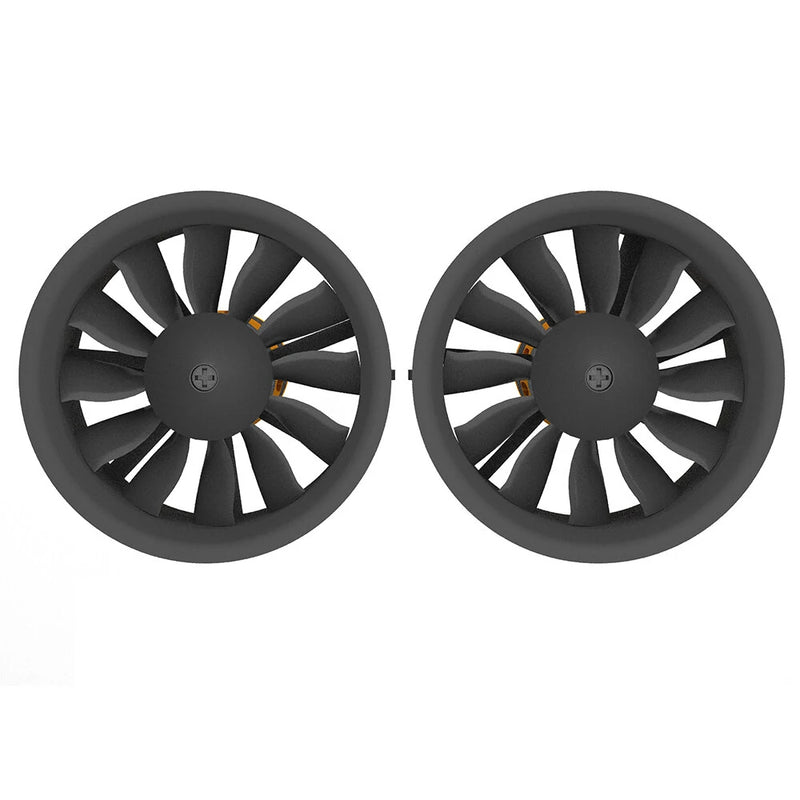 QX-Motor 64mm 12-Blade Ducted Fan EDF Unit CW/CCW With QF2822 2100KV 2300KV 3300KV 4300KV Brushless Motor For RC Airplane Jet