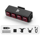 WEST BIKING High Visibility Smart Bike Taillight 100h Long Lasting Power LED IP66 Waterproof Warning USB Charging Brake Rear Light for Road Mountain Night Riding