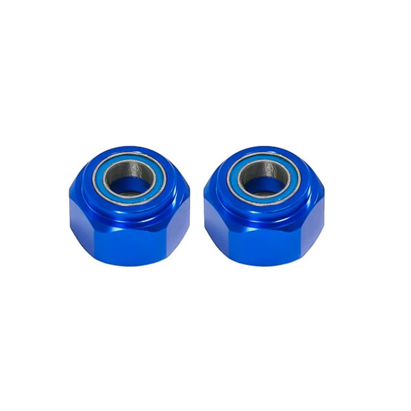 2PCS Upgrade Parts Accessories 12mm Aluminum Alloy Front Wheel Bearing Hexagonal Connector for TAMIYA DT03 1/10 RC Car Parts
