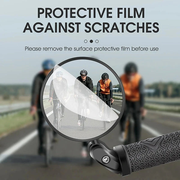 WEST BIKING Round Bicycle Rearview Mirror 360Rotatable Convex Safety Cycling Motorcycle MTB Bike Rearview Mirror
