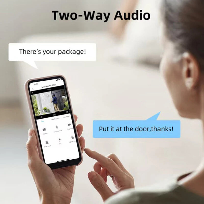 1080P 5X Zoom WiFi Security Camera 2K HD PTZ Panoramic View Color Night Vision Motion Detection Two Way Audio ICSEE APP IP65 Waterproof Work with Alexa Google Assistant