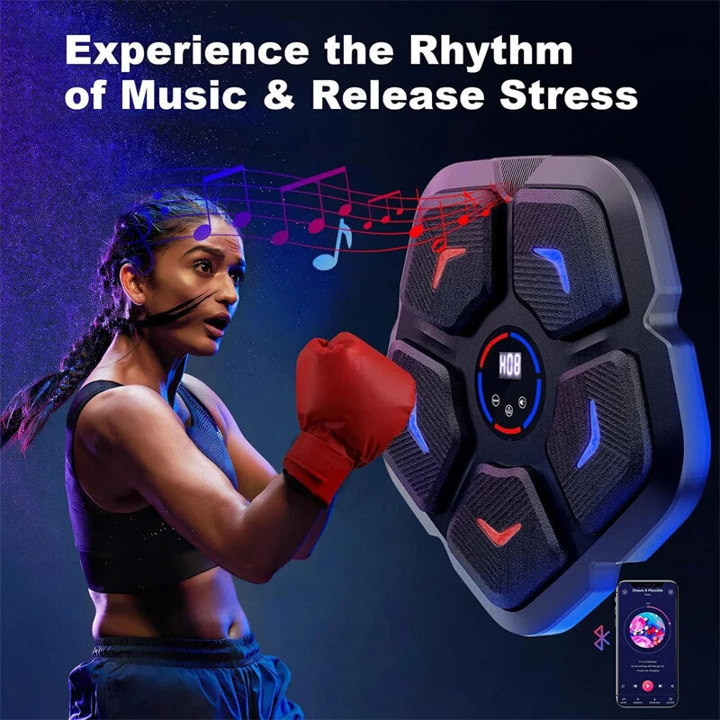 KALOAD Smart Electronic Boxing Machine Rhythm Musical Target RGB Lights Music Boxing Taekwondo Muay Thai Karate Sanda Martial Arts for Fitness Training Christmas Gift