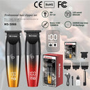 MARSKE MS-5066 Professional Hair Clipper 7200RPM Motor 800mAh Battery Cordless USB Recharge R-Shaped Blade Digital Display Adjustable Comb Trimmer