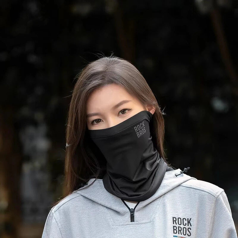 ROCKBROS Winter Mask Balaclava Warm Cycling Scarf Breathable Windproof Face Fleece High Elasticity Fleece Bike Protective Gear for Riding