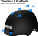 Ultralight Cycling Helmet Bicycle Helmet Electric Scooter Helmet Smart Tail Light Bike for Bicycle Cycling Rock Roller Skating