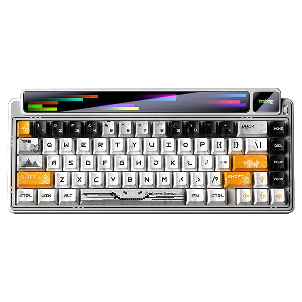 LEOBOG AMG65 Custom Mechanical Keyboard With TFT LED Screen 67 Keys Triple Mode Wireless/bluetooth/Wired Gasket Structure Hot Swappable RGB Gaming Keyboard with 8000mAh Battery