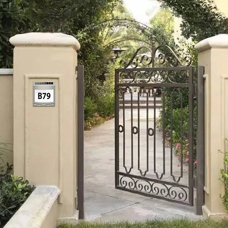 Solar Light Door Number Light Outdoor Digital Light Waterproof LED Indicator Light Home Entrance Courtyard Wall Light