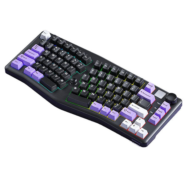 LEOBOG A75 Mechanical Keyboard with KnobTop Structure Hot-swap Barbies Switch RGB 83 Key Triple Mode 75% Layout E-sports Gaming Keyboard