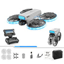 ZFR XJ2 MINI WiFi FPV with Folded 4.3" LED Screen Controller HD Camera Servo Gimbal Optical Flow Hover Brushless LED Foldable Pocket RC Drone Quadcopter RTF