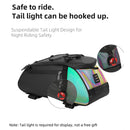 XANES 4L Bicycle Pannier Bag Multi-Purpose Wear-resistant Bike Rear Rack Bag Night Reflective Cycling Camel Bag for MTB