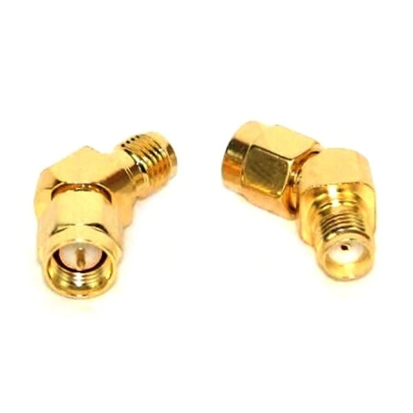 Realacc 45 Degree Antenna Adapter Connector SMA RP-SMA For RX5808 Fatshark Goggles RC Drone