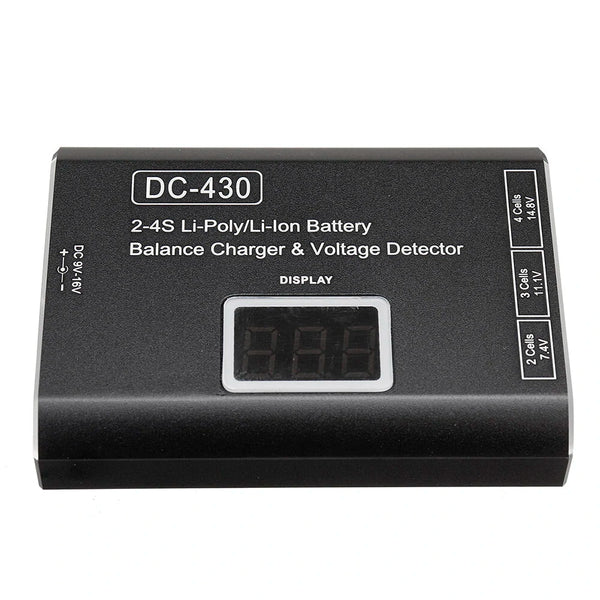 HTIRC DC-430 2-4S 3000mAh Lipo Battery Balance Charger Discharger with Display