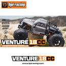 HPI  Venture18 CC Flux RTR 1/18 2.4G 4WD Mini Brushless RC Car LCG Competition Aluminum Chassis Differential Lock Straight Axles Rock Crawler Off-Road Climbing Truck Vehicles Models Metal Gears Oil Shocks Toys