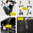 WILD MAN 2L EVA Hard Shell Scooter Handlebar Bag Waterproof Large Capacity Reflective Quick Release Handlebar Bag for Bike Electric Scooter Motorcycle