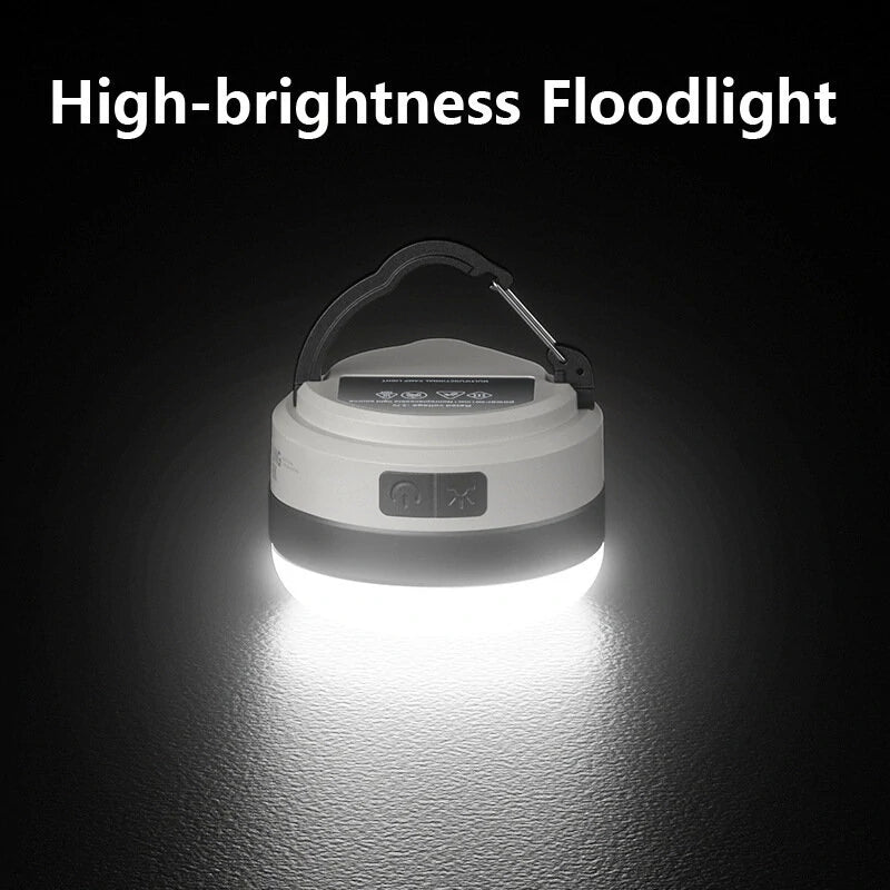 SMILING SHARK Multifunctional Portable Adjustable Lantern Outdoor Camping Tent Light Rechargeable Emergency Lighting