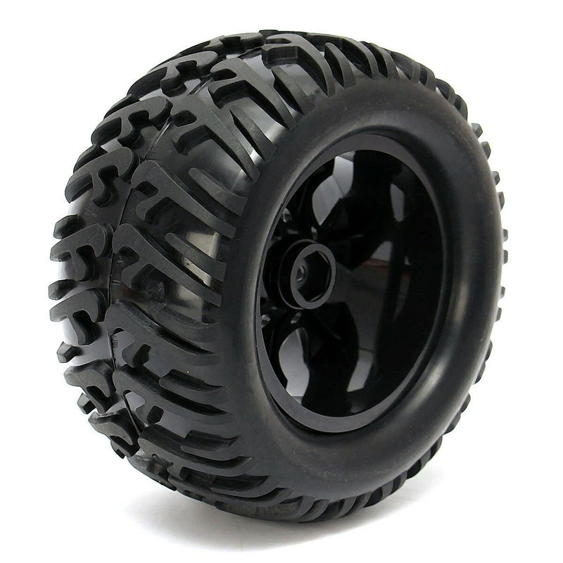 4PCS Wheel Rim & Tires HSP 1:10 Monster Truck RC Car 12mm Hub 88005