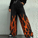 INCERUN Mens Casual Print Color Block Pant Zipper Button Casual Loose Fit Long Pants with Pockets for Men S-5XL