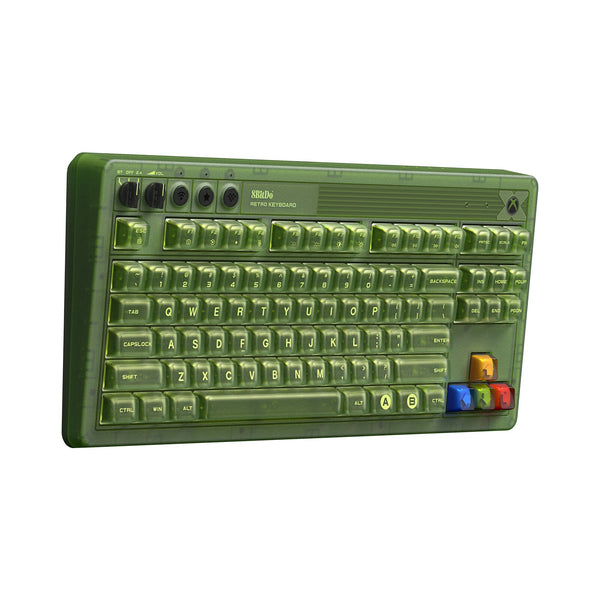 8BitDo Retro 87X Tripe-mode Mechanical Keyboard 87 Keys with RGB Backlight Hot Swap Bluetooth/2.4G/USB-C Wireless Gaming Keyboard with 2 Programmable Buttons