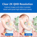 2MP Wireless WiFi Security Camera Color Night Vision Two-Way Audio Motion Detect Spotlight Siren Alarm IP65 Waterproof Smart Home Monitoring Cameras