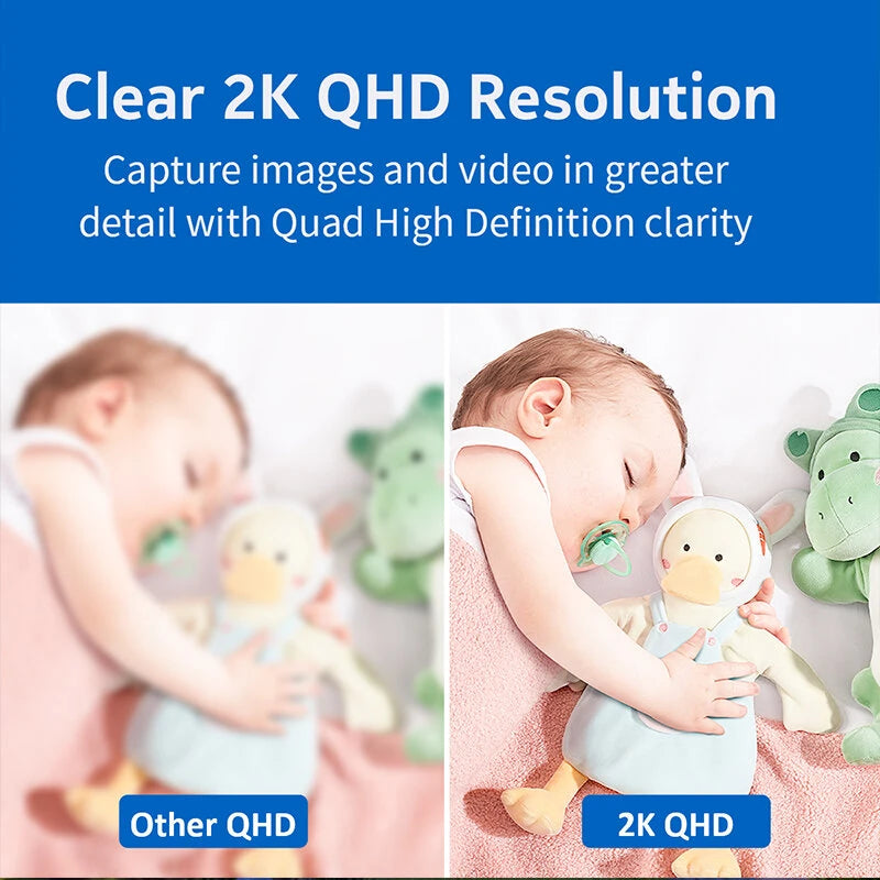 2MP Wireless WiFi Security Camera Color Night Vision Two-Way Audio Motion Detect Spotlight Siren Alarm IP65 Waterproof Smart Home Monitoring Cameras