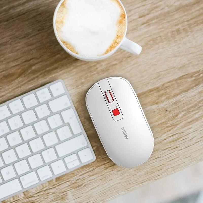 Xiaomi MIIIW Lite Wireless Mute Mouse 800/1200/1600DPI Multi-speed 2.4GHz Wireless Receiver Silent Mice