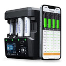 SKYRC NC3000 Pro NiMH NiCd PD/QC AA/AAA Smart Battery Charger 4-slot 1.77 inch LED Screen APP Control Charger Discharge
