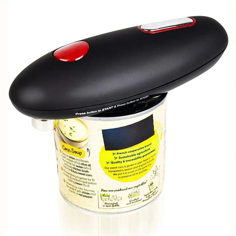 Electric Can Opener Handheld Automatic Bottle Opener Jar Can Tin Touch No Sharp Edges High Power Opener Can Kitchen Accessory