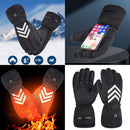 TENGOO Electric Heated Gloves Waterproof Winter Gloves Heated Ski Gloves Warm Touching Screen Gloves Keep Warm Outdoor Motorcycle Gloves Thermal Gloves Battery Heated Gloves