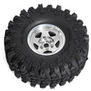 4PCS Upgraded 1.9 Inches Tires Aluminum Alloy Wheel Rims for 1/10 Axial SCX10 III Yikong YK4107 RGT Rock Crawler Climbing Truck RC Cars Vehicles Models Spare Parts R226