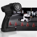 S917 RTR 1/43 2.4G 4WD Mini RC Car Tractor Semi Truck Built-In Gyro Full Proportional Drift Dual Speed LED Lights Racing Vehicles Models Engineering Remote Control Toys