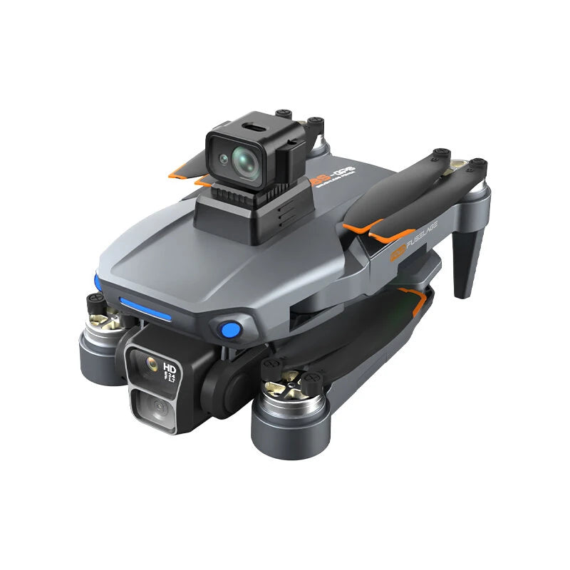 FUNSKY B8S GPS 5G WiFi FPV with 5.9inch LCD Screen Controller 720P HD Dual Camera Servo Gimbal 360 Obstacle Avoidance Brushless Foldable RC Drone Quadcopter RTF