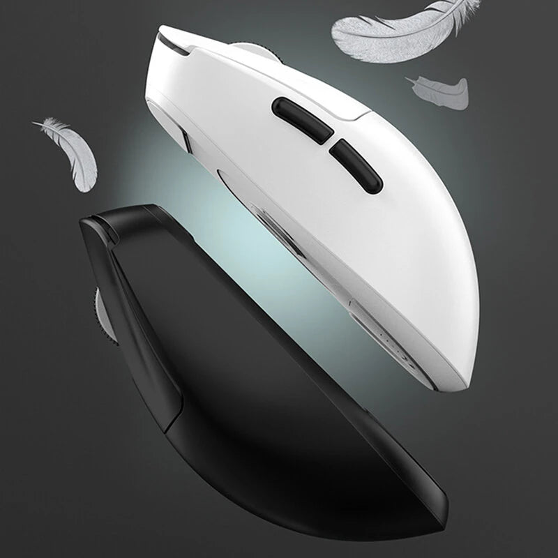 XUNFOX H8 Tri-mode Gaming Mouse PAW3311 Sensor 12000DPI 1000Hz 2.4G/BT/Wired E-sports Gamer Mice Lightweight 55g for PC Computer Laptop