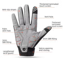 ROCKBROS Winter Warm Bike Glove Windproof Fleece Long Finger Touch screen Outdoor Sports for Running Riding