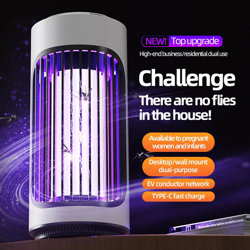 Rechargeable Photocatalyst Electric Mosquito Killer Lamp Household Mosquito Repellent Desktop Wall-Mounted Dual-Purpose