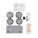 Technical MOC EV3 Mecanum Wheels 4WD Electric Building Block 2.4G APP Remote Control RC Vehicle Universal Omnidirectional Tires Assembly Kit Educational Toys Kids Gift